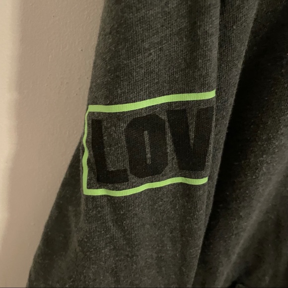 Dark Heathered Grey Victoria Secret Pink Quarter Zip - Picture 4 of 7